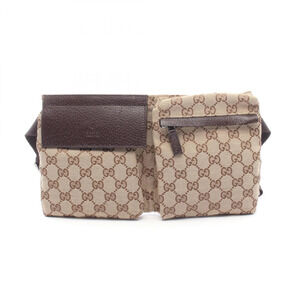 GUCCI Authentic Brown Leather Fanny Pack